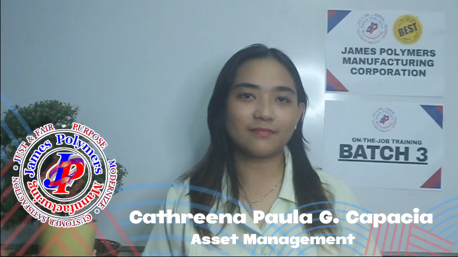 Cathereena Paula G.Capacia tells her motivating journey of success with James Polymer.